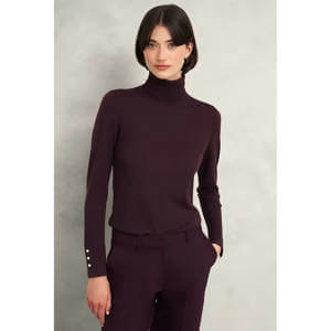 Hobbs Lara Merino Wool Roll Neck Jumper